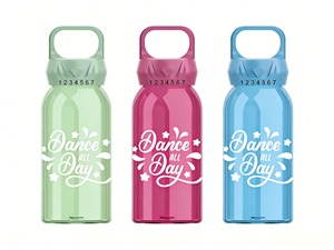 Botella Portátil Reutilizable Ecológica de Tritán Esmerilado con Logotipo Personalizado, Libre de BPA, Apta para Regalos de Bodas, Navidad, Festivales y Fiestas - Product Image 1