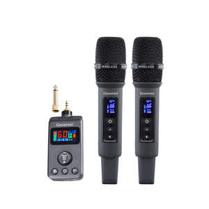 Micro không dây cầm tay chuyên nghiệp Gooermi-<span class=keywords><strong>K01</strong></span> với nút menu bộ thu tín hiệu và nút nguồn dành cho ca hát sân khấu - Product Image 2