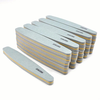 Lime à ongles en forme de diamant, grain 220/280, éponge lavable pour manucure et pédicure