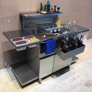 Estación de Bar de cócteles extraíble Estación de Bar de cócteles al aire libre para bares comerciales/hoteles/restaurante Estación de mesa de barman - Product Image 4