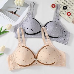 Nouveau Style soutien-gorge d'allaitement quotidien anneau en acier conception d'ouverture avant push-up grossesse lactation Anti-exposition Logo tasse sans fil - Product Image 4