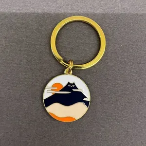 Cá Nhân Hoá Tùy Chỉnh Thiết Kế Kim Loại Keychain Dễ Thương Kim Loại Sang Trọng Thanh Kiếm Keyholder Với Mềm Men Pin Die-Cast Hình Dạng Anime Keychain