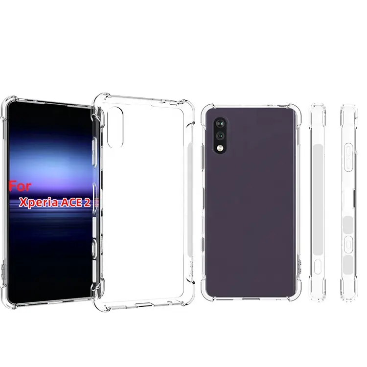 Funda trasera transparente de Tpu para Sony Xperia Ace 2, carcasa a prueba de golpes