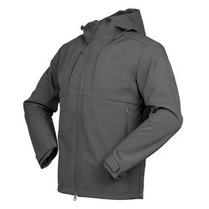 Jinteng all'ingrosso della fabbrica tre <span class=keywords><strong>in</strong></span> uno Composited su misura calda e confortevole cerniera esterna nascosta con cappuccio giacca SoftShell - Product Image 3