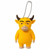 Porte-clés imprimé en 3D Niu Lai, figurine de dessin animé, pendentif pour sac, breloque pour sac à dos, décoration amusante, cadeau de collection, anneau porte-clés