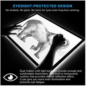 แผ่นไฟ LED สำหรับวาดภาพ ขนาด A3 A4 8 มม. บางเฉียบ ปรับความสว่างได้ - Product Image 2