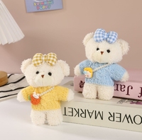 Nouvelle Décoration de Sac Ourson en Peluche Mignon Style Coréen, Porte-clés et Accessoire de Poupée pour Filles, Idéal comme Petit Cadeau