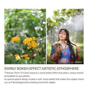 Ttartisan-lente de Marco completo, F1.5 75มม., M42 Montura, SE puede transferir A SON Y ON, Fu Ji, lum, Camara fotografica - Product Image 6