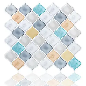 Azulejos Autoadhesivos Modernos Estilo Árabe 2022, Papel Tapiz Autoadhesivo para Cocina y Baño, PVC/PET, Revestimiento de Pared - Product Image 1