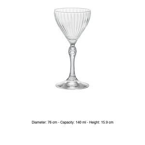 Vaso Nick & Nora America'20 de 14 cl, altura 15.9 cm, diámetro 7.6 cm, Bormioli Rocco - Product Image 3