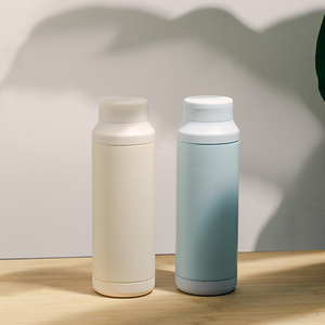 Botella de Agua de Acero Inoxidable con Aislamiento al Vacío de Doble Pared, Estilo Japonés, 350/500 ml, Libre de BPA, con Tapa de Silicona y Base Antideslizante - Product Image 6