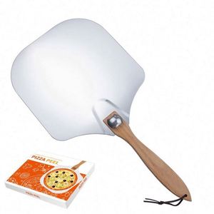 Wholesale Easy <b>Storage</b> Wooden Handle Detachable Pizza Shovel Foldable Aluminum Peel <b>Tray</b> Pizza Tools - Product Image 6