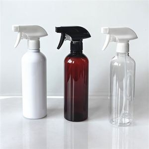 Hot Sales Empty Custom <b>Spray</b> <b>Bottles</b> 17oz 500ml PET Black <b>Spray</b> <b>Bottle</b> - Product Image 1