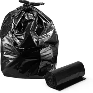 heavy duty contractor bag construction waste bag size 60l 80l 100l 120l black garbage bag roll