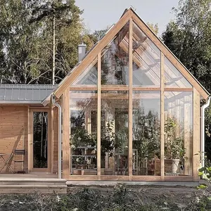 Алюминиевый сплав Солнечная комната сборная Наружный Стеклянный дом с выдвижным изолирующим стеклом на крыше для солярия и многоугольной крыши