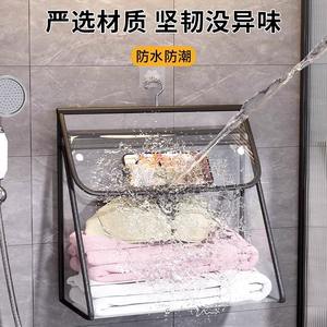 Bolsa de almacenamiento colgante para baño, rectangular, impermeable, con bolsillo para teléfono, organizador de ropa, tipo gancho, gran capacidad - Product Image 5