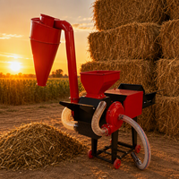 Nouveau Hachoir à Fourrage 3-en-1 (Hache/Tient/Broye) en Acier Inoxydable Haute Productivité pour Tiges de Maïs, Pailles de Riz, Pailles de Blé, Herbe Sèche