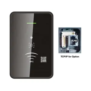 Lector de código QR de red TCP/IP RJ45 QR Barcode NFC 13,56 Mhz Lector de tarjetas