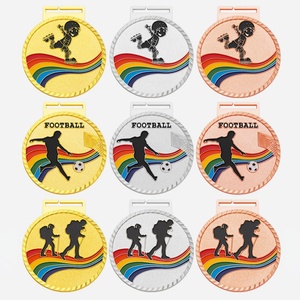 Medallas de Voleibol Metálicas 3D Personalizadas al por Mayor, Diseño de Imitación Antigua, Chapado en Oro/Plata/Bronce, Colores de Esmalte con Logotipo Personalizado - Product Image 3