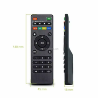 OEM ODM Personalizado 12 Teclas IR Control Remoto RF Comunicación Inalámbrica Admite Control de Velocidad para Android TV Control Remoto