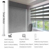 Cortinas Inteligentes Motorizadas con Control Remoto Wifi de Google, Cortinas Opacas Horizontales al por Mayor, Decoración del Hogar, Persiana Enrollable Automática Inteligente para Ventanas