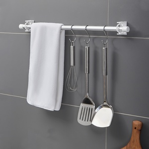 360 Degree Rotating <b>Hook</b> <b>Curtain</b> Rod <b>Hook</b> Steering Telescopic Rod <b>Hook</b> No Punching Ring Triangle for Bathroom - Product Image 2