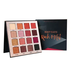 Beleza Vitrificada 16 Cores Da Paleta Da Sombra Sombra Pigment Eyeshadow Palette Cosméticos Fornecedor