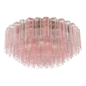 Lustre de salon à grandes étages <span class=keywords><strong>en</strong></span> verre de Murano texturé, 16 lumières, 32 pouces, forme d'étoile arrondie multicolore, éclairage de plafond encastré - Product Image 2