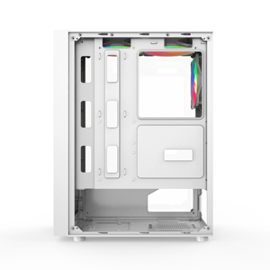 305-1สีขาวและสีดำเล่นเกม Cpu Oem ไมโคร Atx เย็นต้นแบบพลาสติกนำเครื่องคอมพิวเตอร์ตู้กรณีคอมพิวเตอร์ - Product Image 6