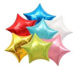 Small Mini 10 Inch Inflatable Air Helium Party <strong>Decorations</strong> Pink <strong>Gold</strong> <strong>Black</strong> Silver Blue Purple Foil Star Shaped Balloon for Party - Product Image 1