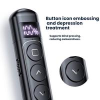 Puntero Láser Inalámbrico Recargable con Pantalla Digital, Control Remoto para Presentaciones, RF 2.4GHz, Alcance de Control de 100M