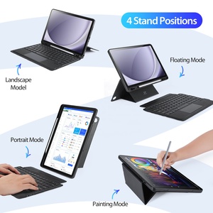 Étui de protection pour <span class=keywords><strong>Samsung</strong></span> Tab A9 Plus pour clavier fente pour stylo espagnol portugais compatibilité pour Tab S8 <span class=keywords><strong>S9</strong></span> S10 Ultra - Product Image 5