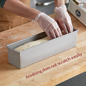 <span class=keywords><strong>Teglia</strong></span> <span class=keywords><strong>rettangolare</strong></span> antiaderente in acciaio al carbonio con coperchio per pane tostato e cottura resistente vassoio in metallo - Product Image 2