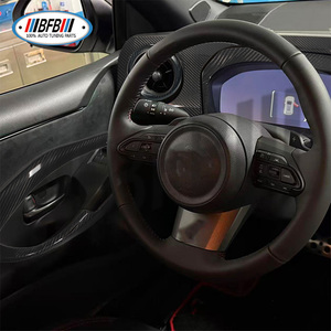 Couverture multimédia de tableau de bord en fibre de carbone véritable pour Toyota <span class=keywords><strong>GR</strong></span> <span class=keywords><strong>Yaris</strong></span> 2025 2026, couverture de console centrale intérieure - Product Image 5