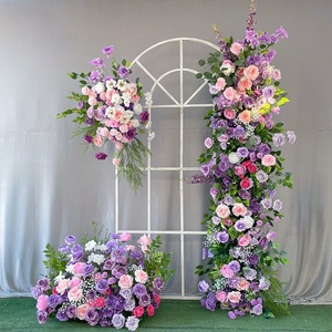 Arche florale de luxe en soie faite à la main pour mariage, fête de fiançailles, Nouvel An chinois et Noël - Product Image 4