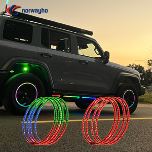 RGB Dream Color Wheel Ring Light Kit 15,5 pulgadas 4 PCs LED Wheel Ring Light Kit para ATV UTV Off-Road - Product Image 2