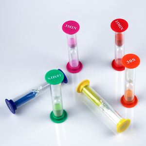Đồng Hồ Cát Nhựa 1 2 <span class=keywords><strong>3</strong></span> Phút Đồng Hồ Cát Đồng Hồ Cát Nhiều Màu Cho Trẻ Em - Product Image 1