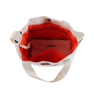 Sac fourre-tout en toile de coton de taille moyenne avec fermeture à bouton, poignée longue, sac de shopping pour usage quotidien - Product Image 6