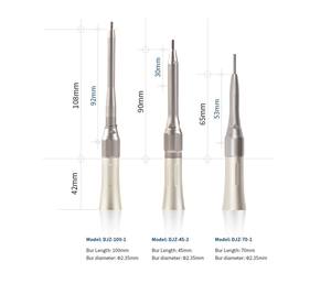 Turbina de aire dental, pieza de mano quirúrgica de baja velocidad, pieza de mano recta de irrigación para uso en microcirugía, tipo de turbina de aire, 2 unidades - Product Image 2