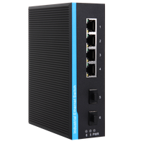 InMax Fabricante 6 Puertos 4 Puertos 48V Industrial Poe Switch para Equipo de Seguridad Cámara de Seguridad Cctv Cámara Ip