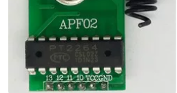 โมดูลส่งสัญญาณไร้สาย 4 ช่องสัญญาณ PT2264 รหัสคงที่ 315MHz 433MHz พร้อมรองรับปุ่มภายนอก - Product Image 3