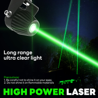 Double face mini laser led tête mobile lumière verte laser extérieur ciel faisceau lumineux auto laser led lumière