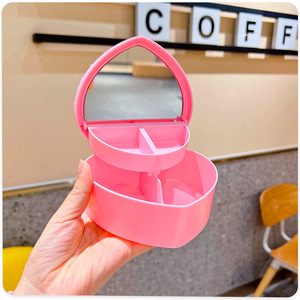 Boîte à bijoux en carton pour enfants, Kit d'artisanat en plastique en forme de cœur pour enfants de 4 à 6 ans, cadeau avec matériaux de colle crémeuse - Product Image 4