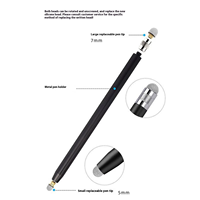 Gümüş özel Logo jel kalemler Combo pürüzsüz yazma kalem kapasitif Stylus kalem Nib toptan promosyon dolma dokunmatik yapılmış Metal