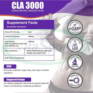 OEM ハラール認証 クラソフトジェル <span class=keywords><strong>1000mg</strong></span> スリミングサプリメント 緑茶 コンジュゲートリノール酸<span class=keywords><strong>CLA</strong></span> L-カルニチン ソフトジェルカプセル - Product Image 2