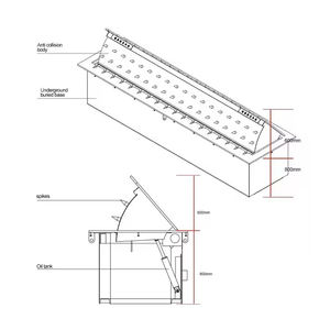 Barrière <span class=keywords><strong>de</strong></span> blocage <span class=keywords><strong>de</strong></span> route hydraulique automatique à télécommande - Product Image 5