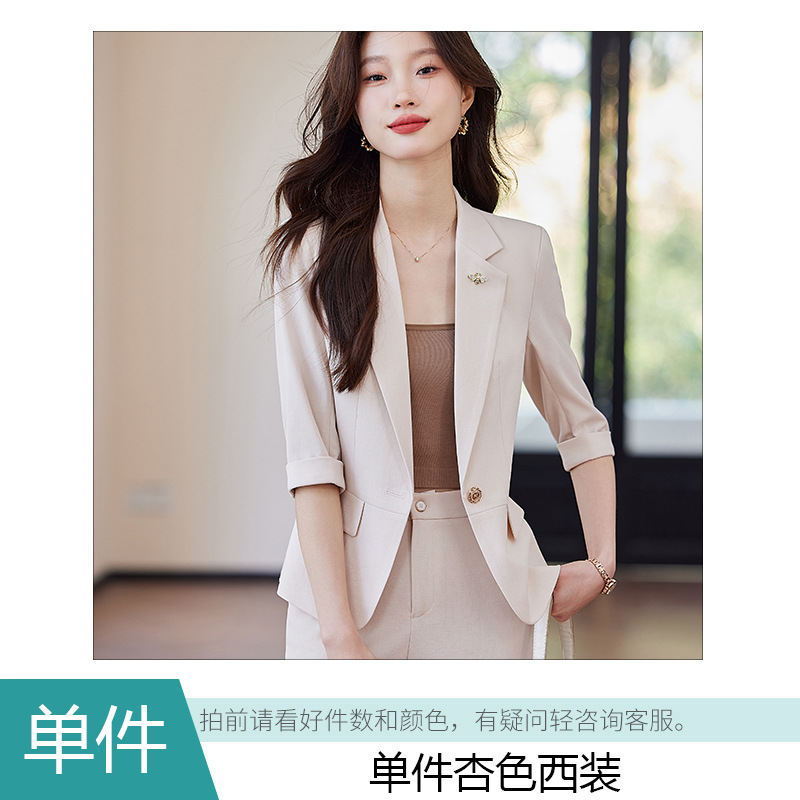 apricot suit