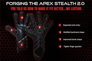 Strapless Professional Soccer Goalie <strong>Gloves</strong> Leather Breathable Contact <strong>Grip</strong> | Evo Negative Cut Goalkeeper <strong>Gloves</strong> Customized - Product Image 5