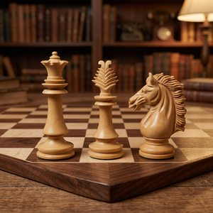 Premium Quality <b>Wooden</b> <b>Chess</b> <b>Set</b> Board Games with Table Play Pieces Direct Export - Product Image 1