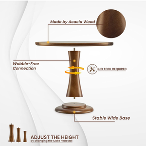 Mới Đến Keo Gỗ Bánh Đứng Đặt Bằng Gỗ Mộc Mạc Trang Trại Cupcake Đứng Bằng Gỗ Snack Platter Gỗ Khay Cho Các Bên Nhà - Product Image 3